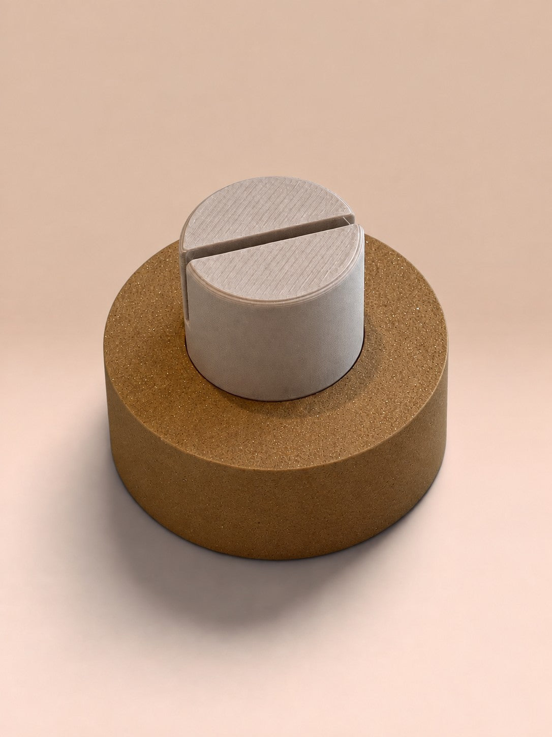 ModuForm ModuMemories Holder staand in beige en bruin PLA materiaal voor foto's en kaarten